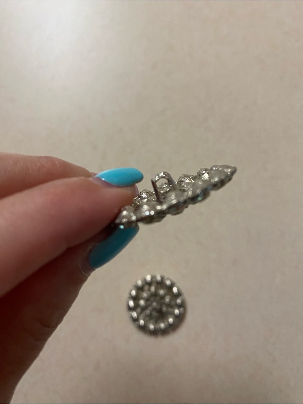 Vintage Rhinestone Cluster Round Buttons - Picture 4 of 5